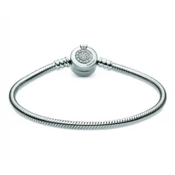 Pandora Bracelet Maille Serpent O Couronné Signature | Femme Bracelet