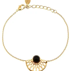 Kosma Paris Bracelet Mia Doré & Onyx Noir | Femme Bracelet