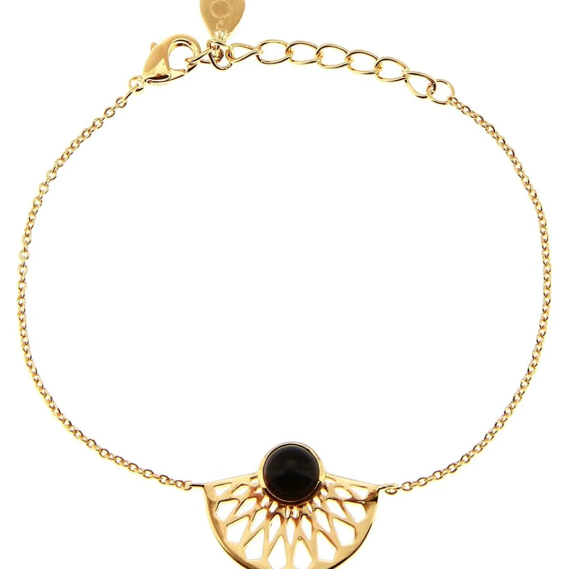 Kosma Paris Bracelet Mia Doré & Onyx Noir | Femme Bracelet