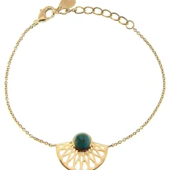 Kosma Paris Bracelet Mia Doré & Turquoise | Femme Bracelet