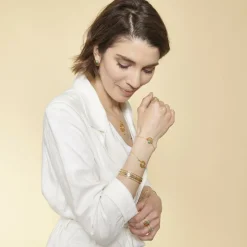 Kosma Paris Bracelet Mia Doré & Turquoise | Femme Bracelet