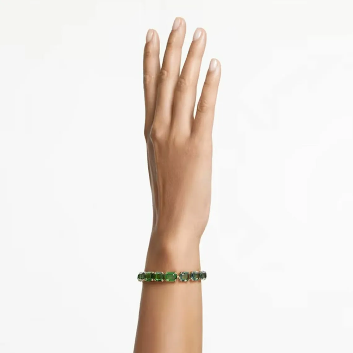 Swarovski Bijoux Bracelet Millenia Taille octogonale Dégradé de couleur Vert Placage de ton or | Femme Bracelet