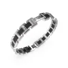 Guess Bijoux Bracelet Montecarlo Acier Rhodié Et Céramique 10 Mm | Homme Bracelet