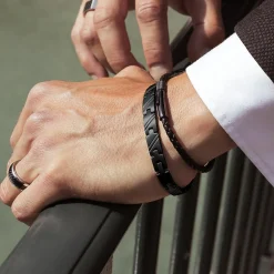 Rochet Bracelet Noir Homme HB7481 - DEAR | Homme Bracelet