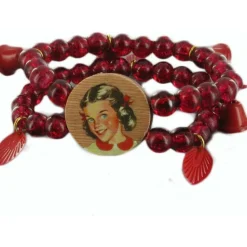 N2 Bracelet PIE202 rouge - Femme | Femme Bracelet