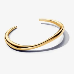 Pandora Bracelet ouvert plaqué or 14 carats | Femme Bracelet