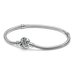 Pandora Bracelet Moments - Disney Maille Serpent Fermoir Fée Clochette | Femme Bracelet