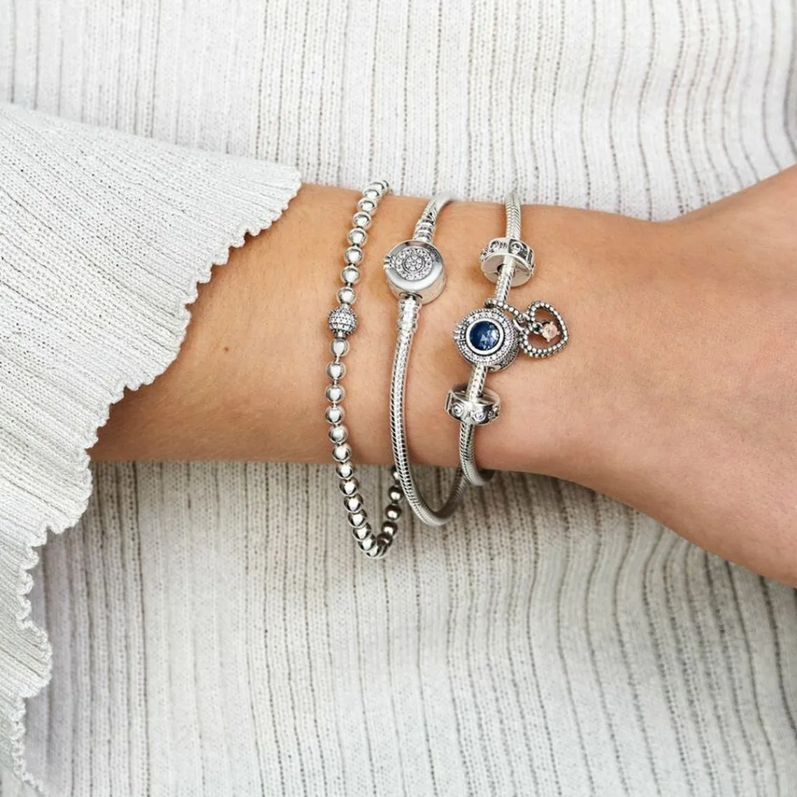Pandora Bracelet Signature Sphère et Pavé | Femme Bracelet