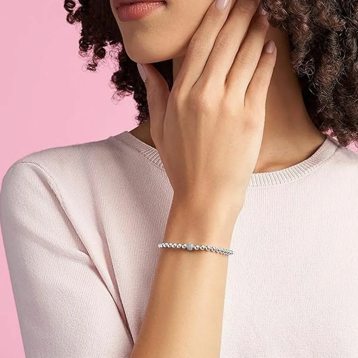Pandora Bracelet Signature Sphère et Pavé | Femme Bracelet