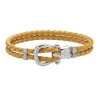 Paul Hewitt Bijoux Bracelet Paul Hewitt PH-FSH-L-S-CA - Acier PHINITY Cuir Moutarde | Femme Bracelet|Bracelet