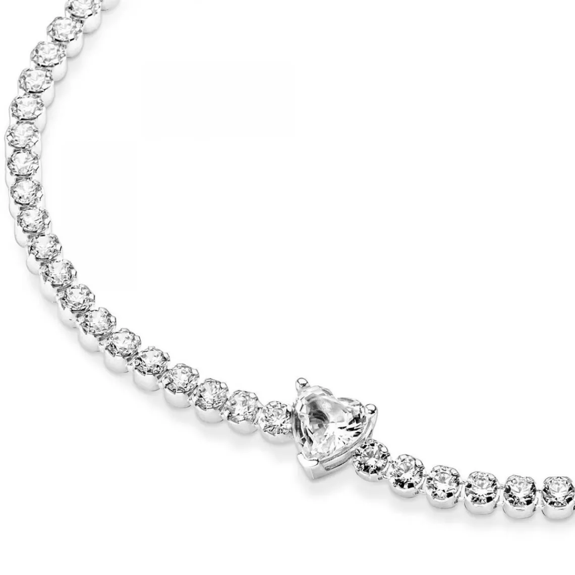 Pandora Bracelet Rivière Cœur Scintillant Timeless | Femme Bracelet