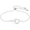 Swarovski Bijoux BRACELET Swarovski 5524421 - Bracelet métal argenté infini coeur cristaux sertis | Femme Bracelet