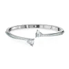 Swarovski Bijoux Bracelet Swarovski 5535354 - Bracelet-Jonc métal argenté cristaux Femme | Femme Bracelet