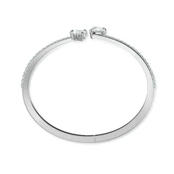 Swarovski Bijoux Bracelet Swarovski 5535354 - Bracelet-Jonc métal argenté cristaux Femme | Femme Bracelet