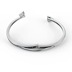 Swarovski Bijoux Bracelet Swarovski 5535354 - Bracelet-Jonc métal argenté cristaux Femme | Femme Bracelet