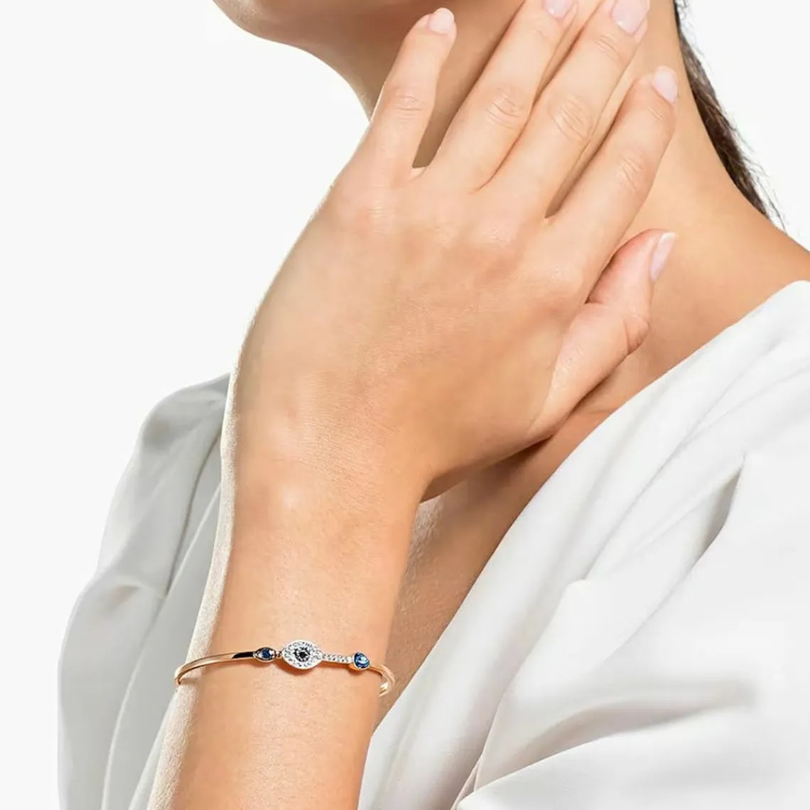 Swarovski Bijoux Bracelet Swarovski Duo 5171991 - Bracelet Acier Or Rose Femme | Femme Bracelet
