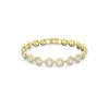 Swarovski Bijoux Bracelet Swarovski 5505469 - Métal doré Rangée de Cristaux incolores ronds Femme | Femme Bracelet