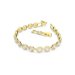 Swarovski Bijoux Bracelet Swarovski 5505469 - Métal doré Rangée de Cristaux incolores ronds Femme | Femme Bracelet