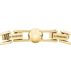 Swarovski Bijoux Bracelet Swarovski 5505469 - Métal doré Rangée de Cristaux incolores ronds Femme | Femme Bracelet
