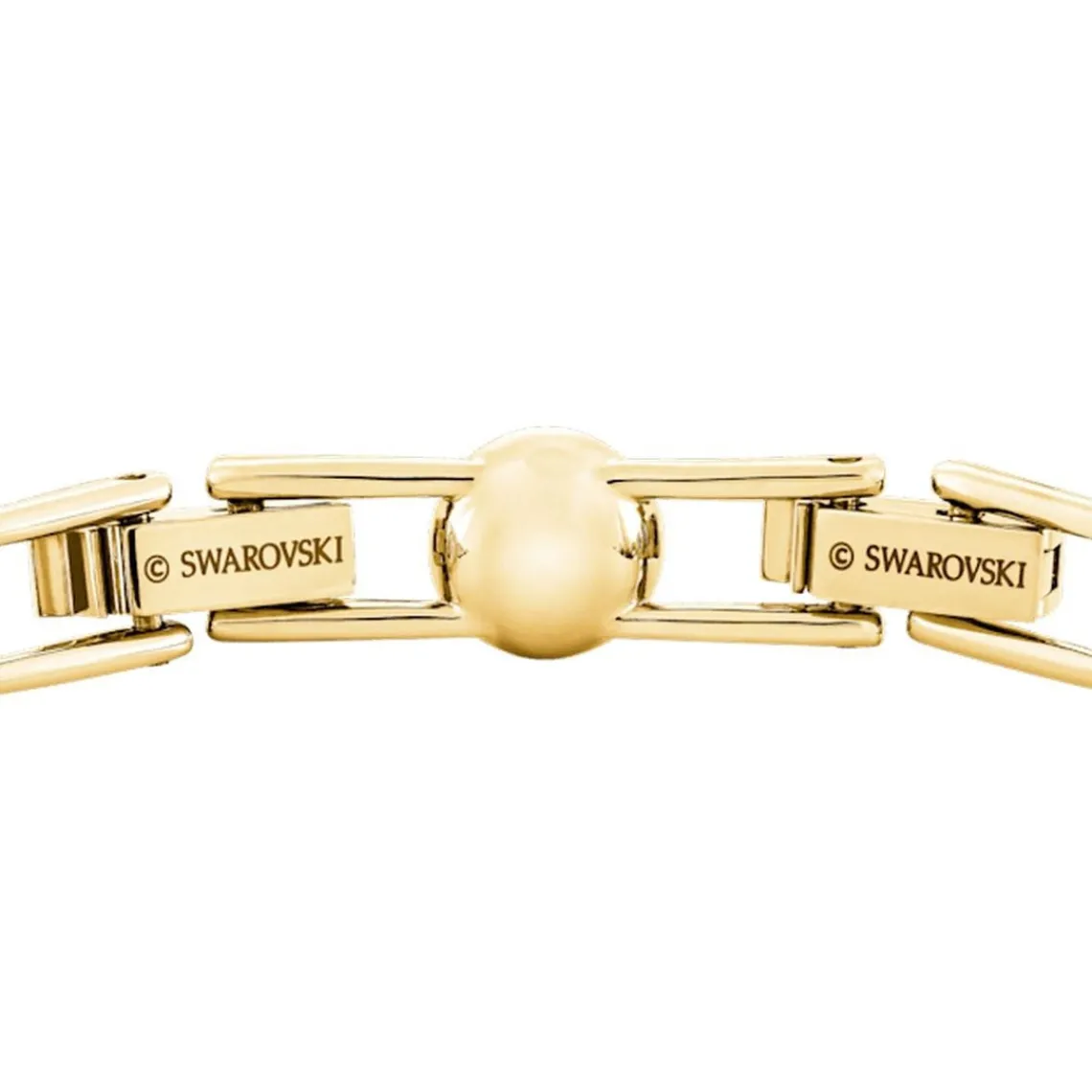 Swarovski Bijoux Bracelet Swarovski 5505469 - Métal doré Rangée de Cristaux incolores ronds Femme | Femme Bracelet