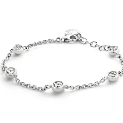 Ti Sento Bracelet Femme 2756ZI - Bracelet Ronds Strass Argent | Femme Bracelet