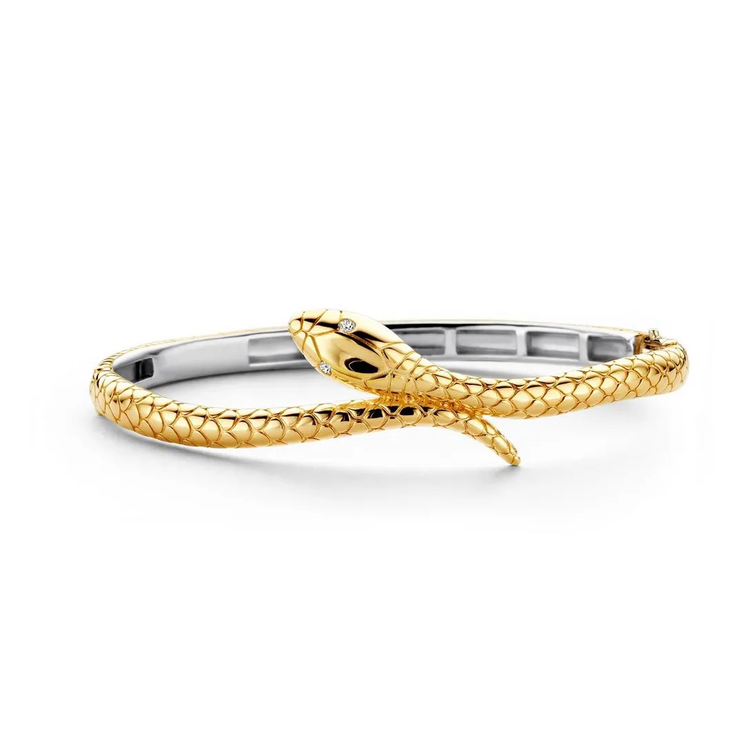 Ti Sento Bracelet Poolside reflections 2903SY - Bracelet Jonc Argent doré forme animale Femme | Femme Bracelet