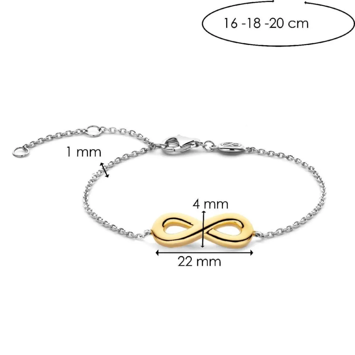 Ti Sento Bracelet - 2823SY Argent Doré Infini | Femme Bracelet