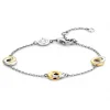 Ti Sento Bracelet 2925SY - argent et anneaux entrelacés bicolores Femme | Femme Bracelet