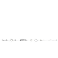 Ti Sento Bracelet - 23033ZI Argent Rhodié Et Maillons Torsadés | Femme Bracelet