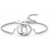 Ti Sento Bracelet 2790ZI - Bracelet Anneaux entrelacés Argent Femme | Femme Bracelet
