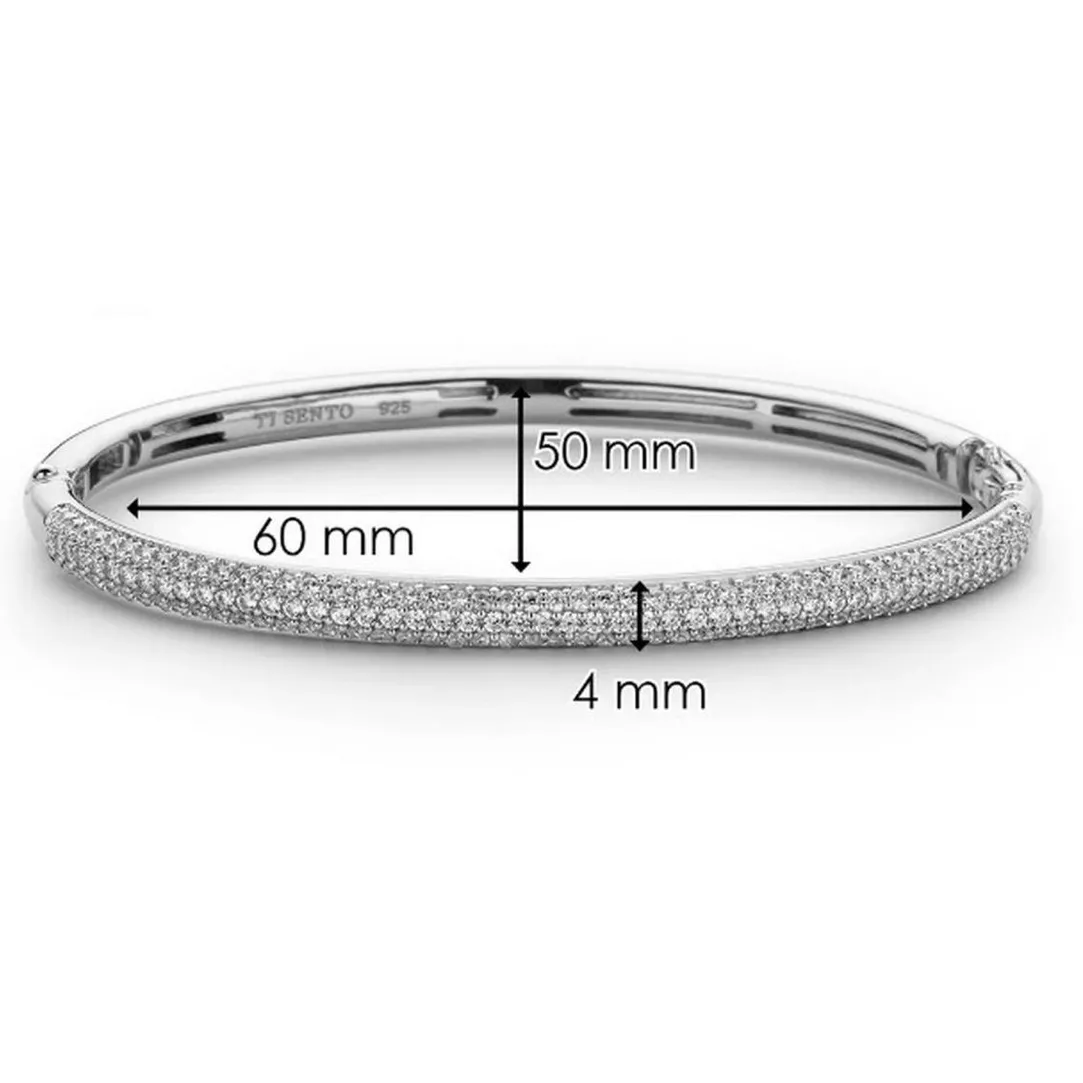 Ti Sento Bracelet 2874ZI - Bracelet Argent Pavé Zirconium Femme | Femme Bracelet