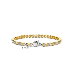 Ti Sento Bracelet - 2842ZY Argent Doré Maille Tennis | Femme Bracelet
