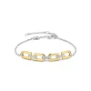 Ti Sento Bracelet - 23032ZY Argent Doré Liens Et Pavage | Femme Bracelet