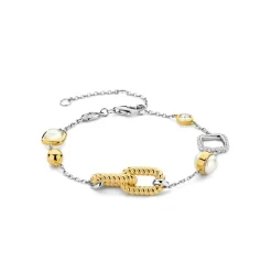 Ti Sento Bracelet - 23033ZY Argent Doré Et Maillons Torsadés | Femme Bracelet