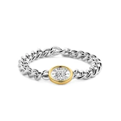 Ti Sento Bracelet - 23038ZY Argent Rhodié Et Pièce Serti Doré | Femme Bracelet