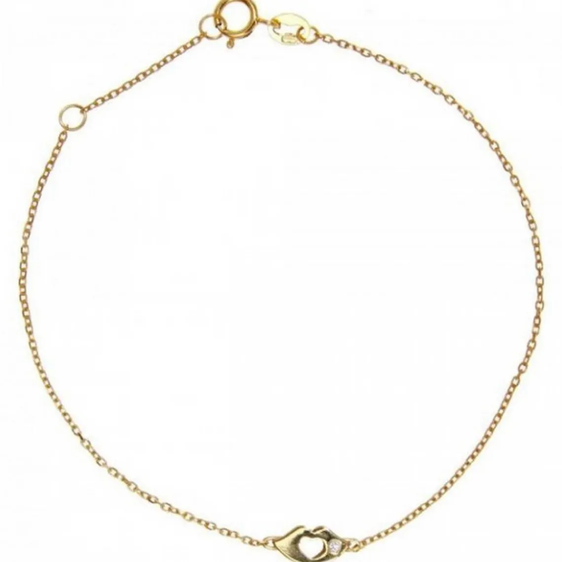 Vertigo Bracelet KISS ME-OR JAUNE - Bracelet Acier Diamant Jaune Femme | Femme Bracelet