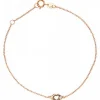 Vertigo Bracelet KISS ME-OR ROSE - Bracelet Acier Diamant Rose Femme | Femme Bracelet