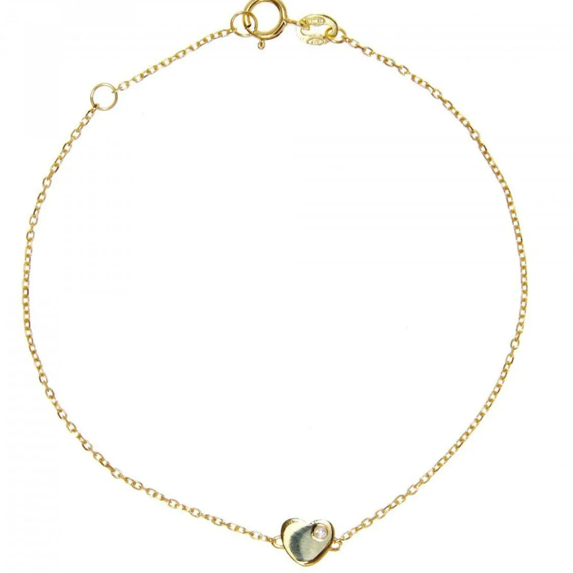 Vertigo Bracelet LOVE ME-OR JAUNE - Bracelet Acier Diamant Jaune Femme | Femme Bracelet