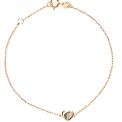 Vertigo Bracelet LOVE ME-OR ROSE - Bracelet Acier Diamant Rose Femme | Femme Bracelet