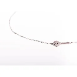 Vertigo Bracelet OPEN ME-OR BLANC - Bracelet Acier Diamant Argent Femme | Femme Bracelet