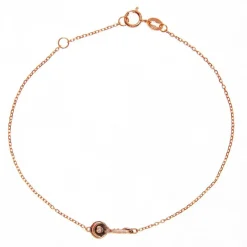 Vertigo Bracelet OPEN ME-OR ROSE - Bracelet Acier Diamant Rose Femme | Femme Bracelet