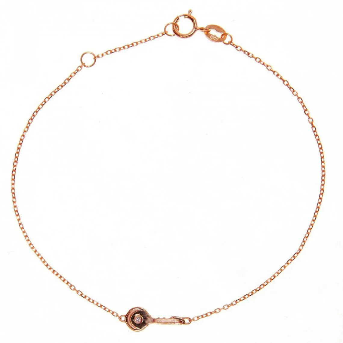 Vertigo Bracelet OPEN ME-OR ROSE - Bracelet Acier Diamant Rose Femme | Femme Bracelet