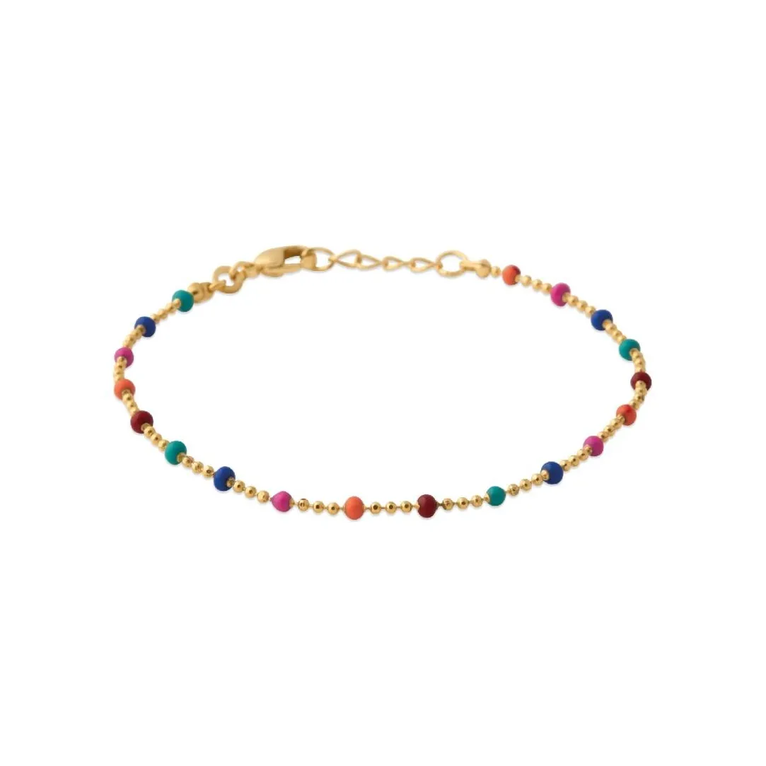 Maison de la Bijouterie Chaine fantaisie multicolore plaqué or YU0U35ZV | Femme Bracelet