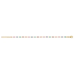 Maison de la Bijouterie Chaine fantaisie multicolore plaqué or YU0U35ZV | Femme Bracelet