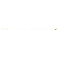 Maison de la Bijouterie Chaine fantaisie perles miyuki rose plaqué or YU0U6VZV | Femme Bracelet