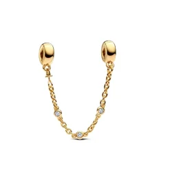 Pandora Chaîne de Confort Triple Pierre Incolore | Femme Charms