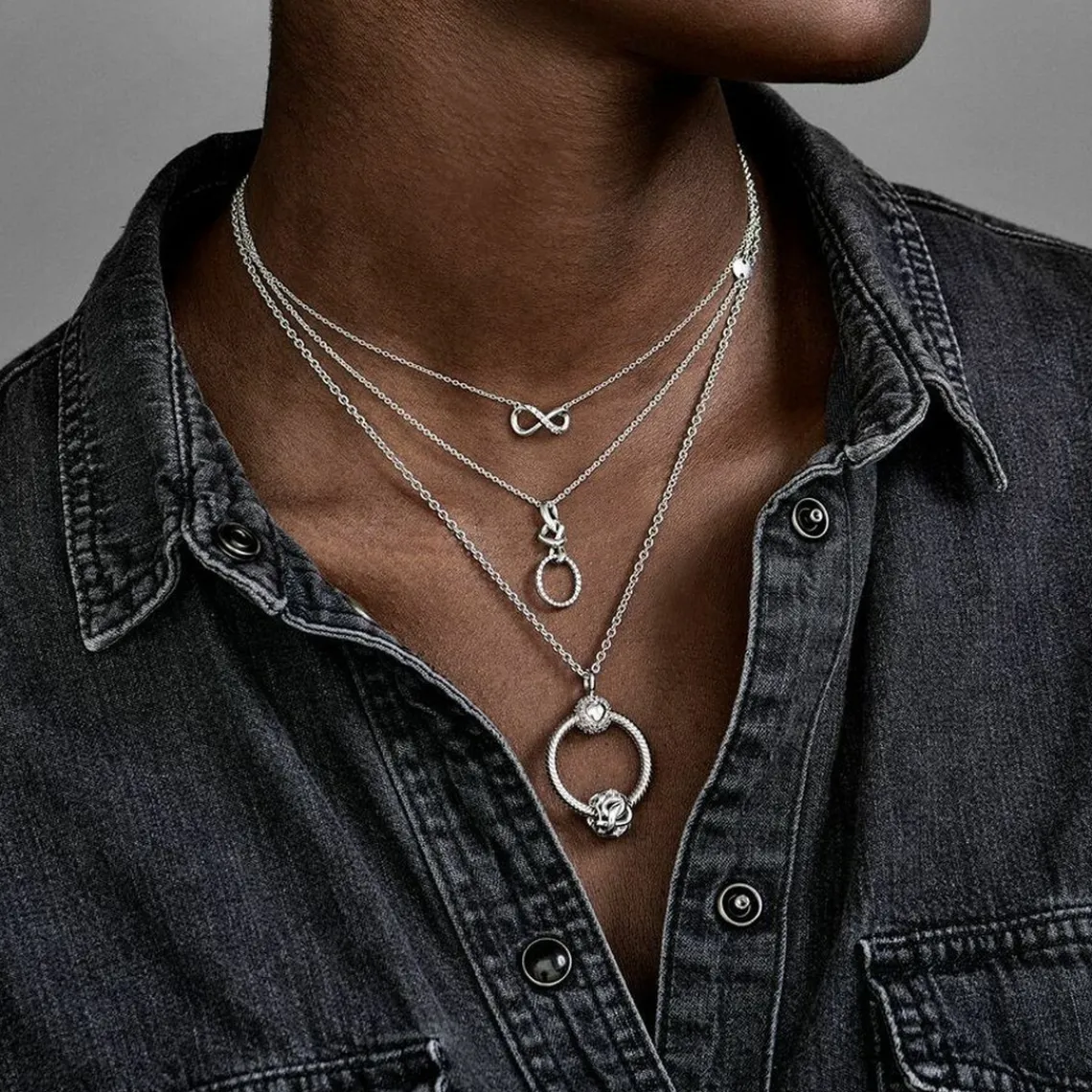 Pandora Chaîne Moments à Maille Forçat | Femme Collier Et Pendentif