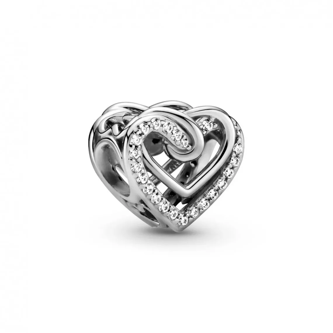 Pandora Charm argent Cœurs Entrelacés Scintillant Bijoux | Femme Charms