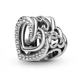 Pandora Charm argent Cœurs Entrelacés Scintillant Bijoux | Femme Charms