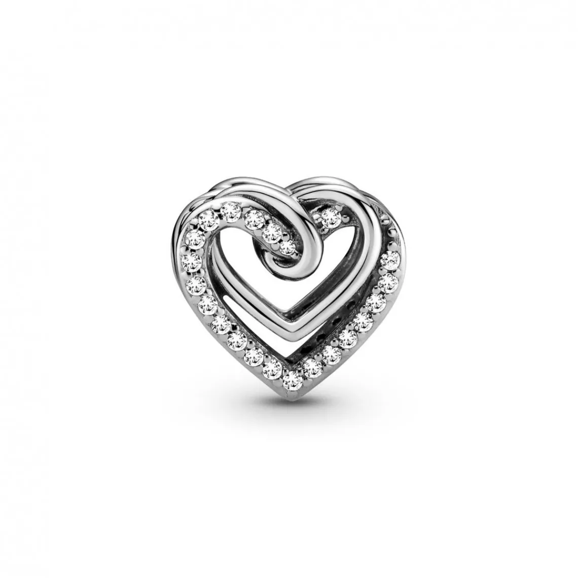 Pandora Charm argent Cœurs Entrelacés Scintillant Bijoux | Femme Charms